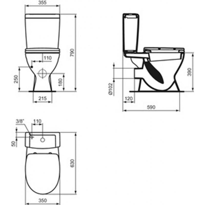 Plus WC комплект - цена: 342.27лв. (175.00€)
